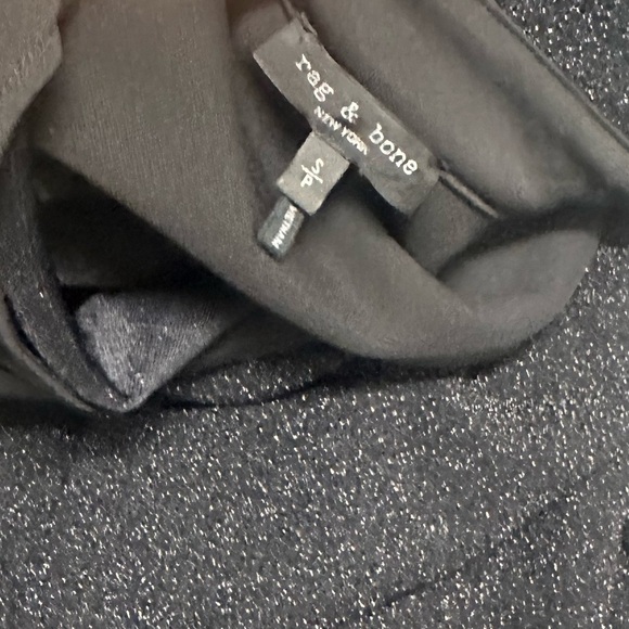 NEW Rag & Bone Lilith Metallic Blouse Top in Black - Size S - Picture 11 of 11